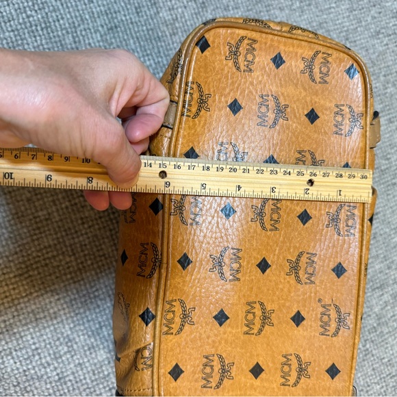 MCM Cognac Visetos Tote Bag - Picture 14 of 16